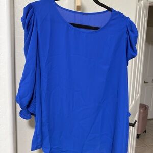 Elegant Blue Women's Top
